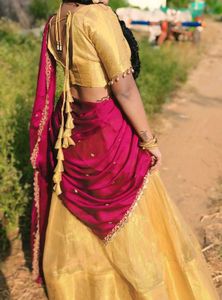 Gorgeous Gold & Pink Lehenga