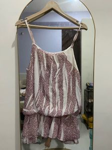 Printed Peplum Cami Top