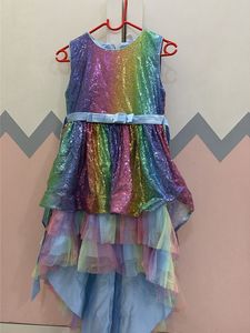 Sparkling Rainbow Sequined Dress