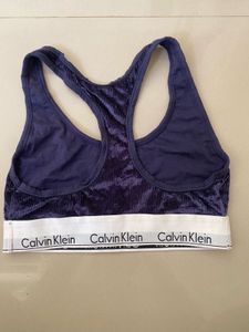 Calvin Klein Velour Sports Bra
