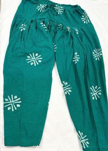Green Batik Printed Kurta Set