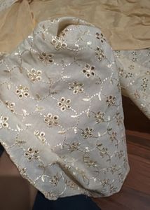 Elegant Embroidered Chikankari Gown