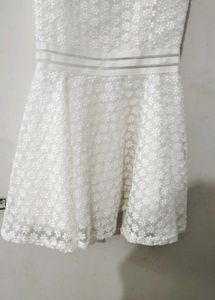 Elegant White Lace Dress