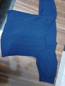 Navy Blue Textured top