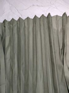 Pleated Olive Green Maxi Dress