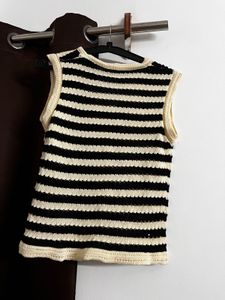 striped knit top