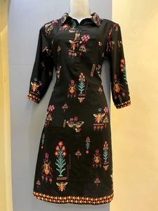DIWALI SALE🚨Pinterest Black Kurta with Colorful B