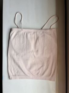 Ribbed Spaghetti Strap Padded Camisole Top