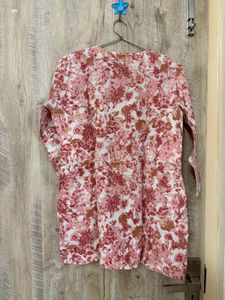 Pink Floral Kurta