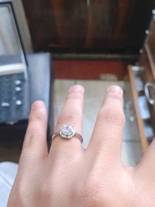 Diamond Ring Pure Silver 925