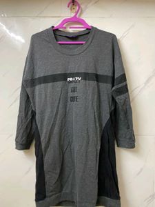 Black Long Tshirt Dress