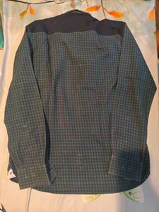 Men's Plaid Button-Down Shirt,Slim fot,Size M