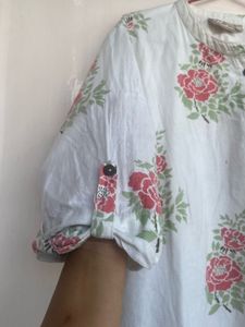 Floral Print Kurta