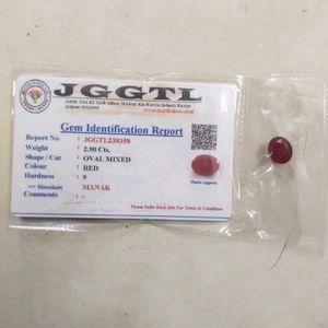 2.90Cts. AA+Quality Natural Ruby/Manak Gemstone