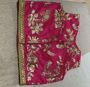 Elegant Pink Embroidered Lehenga Choli Set