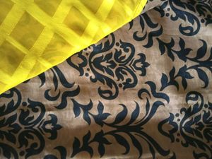 double colour saree