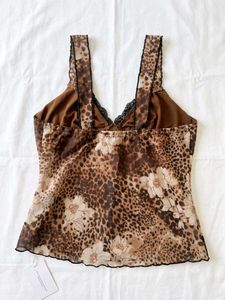 y2k leopard print top🌟🐆