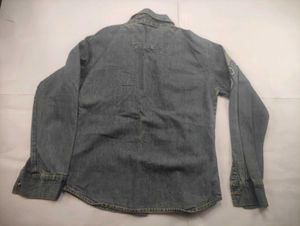 Men's Embroidered Denim Shirt