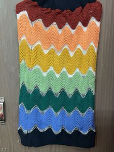 Boho Chevron Knit skirt free size