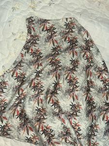 Floral Print One shoulder Tie-up Kurti