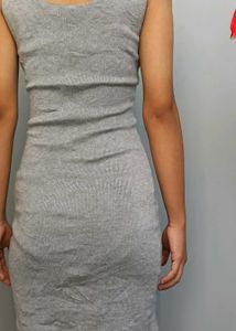 Gray Bodycon Mini Dress