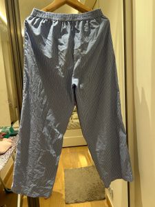 comfortable Striped Wide-Leg Pants