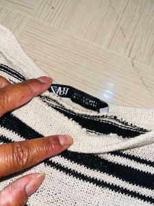 Chic Striped Long Sleeve Top