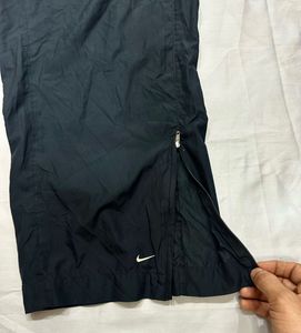 Nike Black Windbreaker Track Pants | Zip Ankle |