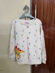 Floral R&B Sweatshirt For Girls