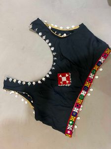 Designer Black Embroidered Blouse