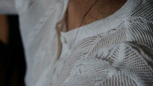 Sheer White Button-Up Cardigan