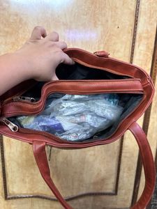 Faux Leather Tote Bag