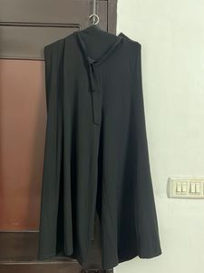 Chic Black Palazzo Pants with Tie Detail