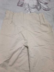 Stylish Beige High-Waisted Pants