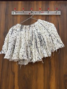 Mini boho cotton skirt