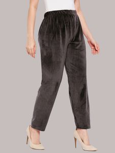 3XL New Velvet Warm Dark Brown Fur Night Pyjam