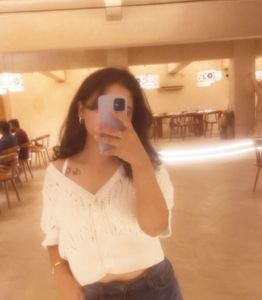 White Cropped Knit Cardigan