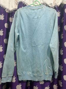 Light Blue Graphic Sweatshirt