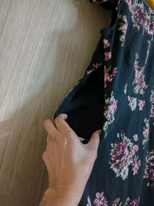 Floral Print Asymmetrical Dress back also posted