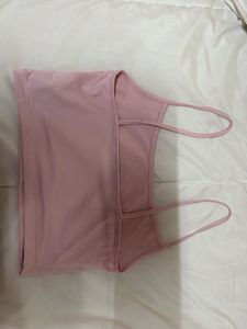 Stradivarius M Pink Spaghetti Strap Top