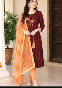 new silk saree with kurti set