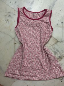 Y2k Cute Pink Paisley Print top