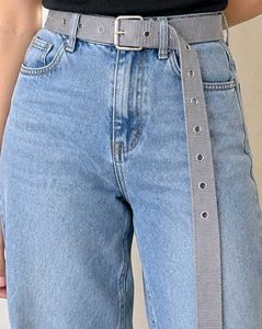 Stylish Grey Fabric Belt
