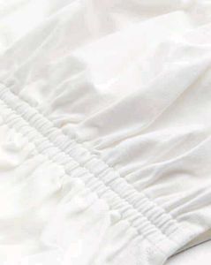 H&amp;M Chic White Ruched T-Shirt   LR-40