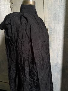Elegant Black Kurta with High Neck