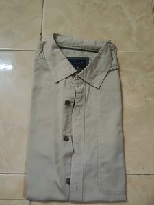 Men's Beige Casual Shirt