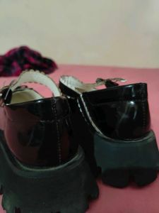 Platform Heart Mary Janes