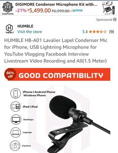 HUMBLE WIRE MIc 160  ₹ lagega lena hai