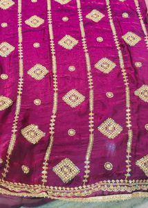 purple fandy silk suit with rayon bottom.