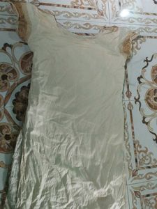Beige Printed Kurta